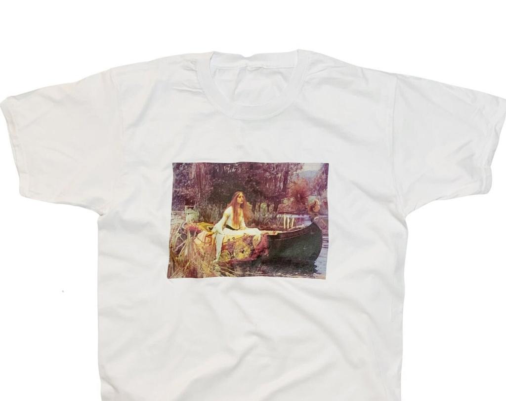Lady of Shalott T-Shirt, John William Waterhouse Art, Romanticism Fashion