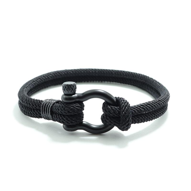 Новый мужской браслет 4 мм Lucky Rope Braclet Homme Boyfriend Present Открытый Survival Brazalete Pulseira Masculina Шнур-цепочка Pulsera