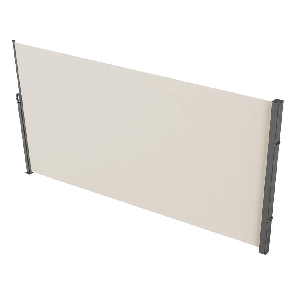 Retractable Side Awning, 71''x 138'' Outdoor Privacy Screen, 180g Polyester Water-proof Retractable Patio Screen, UV 30+ Room Divider Wind Screen for
