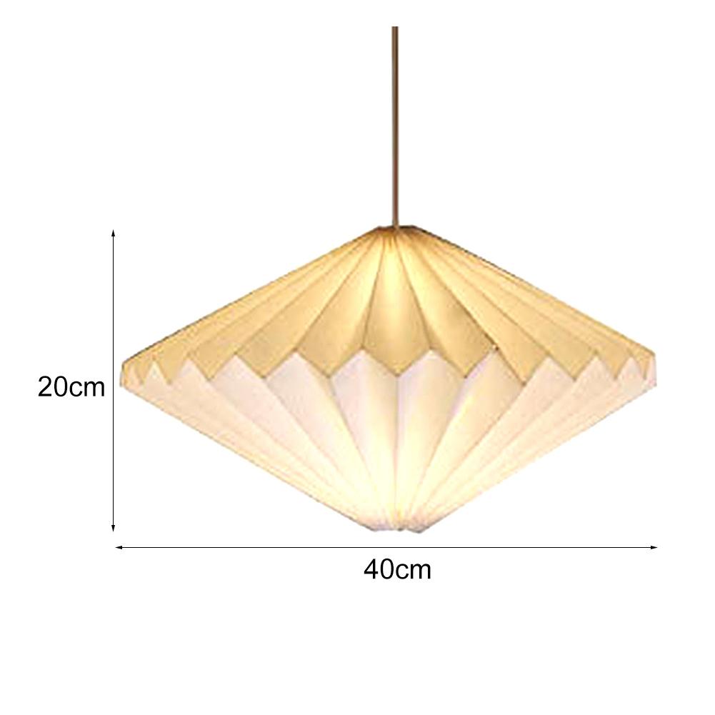 Nordic Creative Paper Origami Lantern Shade Hanging Lamp Cover Folding Pendant Light Shade for Living Room Chandelier Art Decor