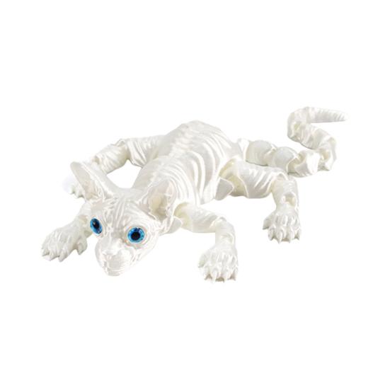 3D-печатная фигурка лысого кота с подвижными суставами Фигурка кошки-сфинкса с шарнирным соединением