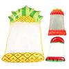 Water Hammock with Ergonomic Headrest Fruit-Shaped Inflatable Lounger Bed Swimming Pool Float Water