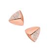 TARI MACOI [S by Tari] Triangular Volume Earrings - Rosegold