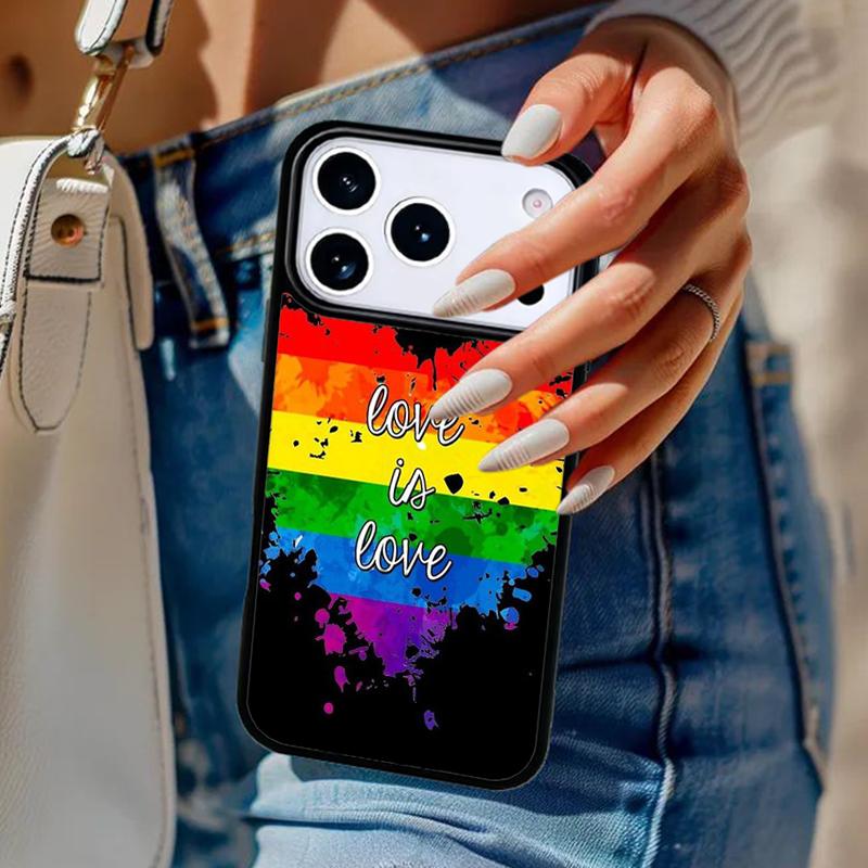 Gay Pride Flag LGBT Phone Case For iPhone 17 Air 14 15 13 12 Max Cover For Apple 14 15 16 16e 11 Pro Max Plus Coque