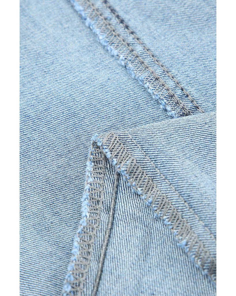 Azura Exchange Потертые расклешенные джинсовые брюки