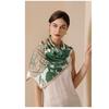 CIC Women Twill Satin Polyester Silk Feeling Square Hair Wrapping Square Scarfs Spring