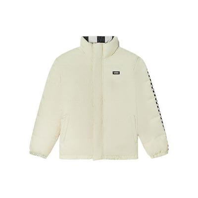 Vans Двусторонняя клетчатая куртка с логотипом и воротником-стойкой, унисекс, белая VN0A5H6T3KS