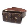 Santur Pochette Duo Bag Monogram Waist Brown Monogram Canvas M9836 Used