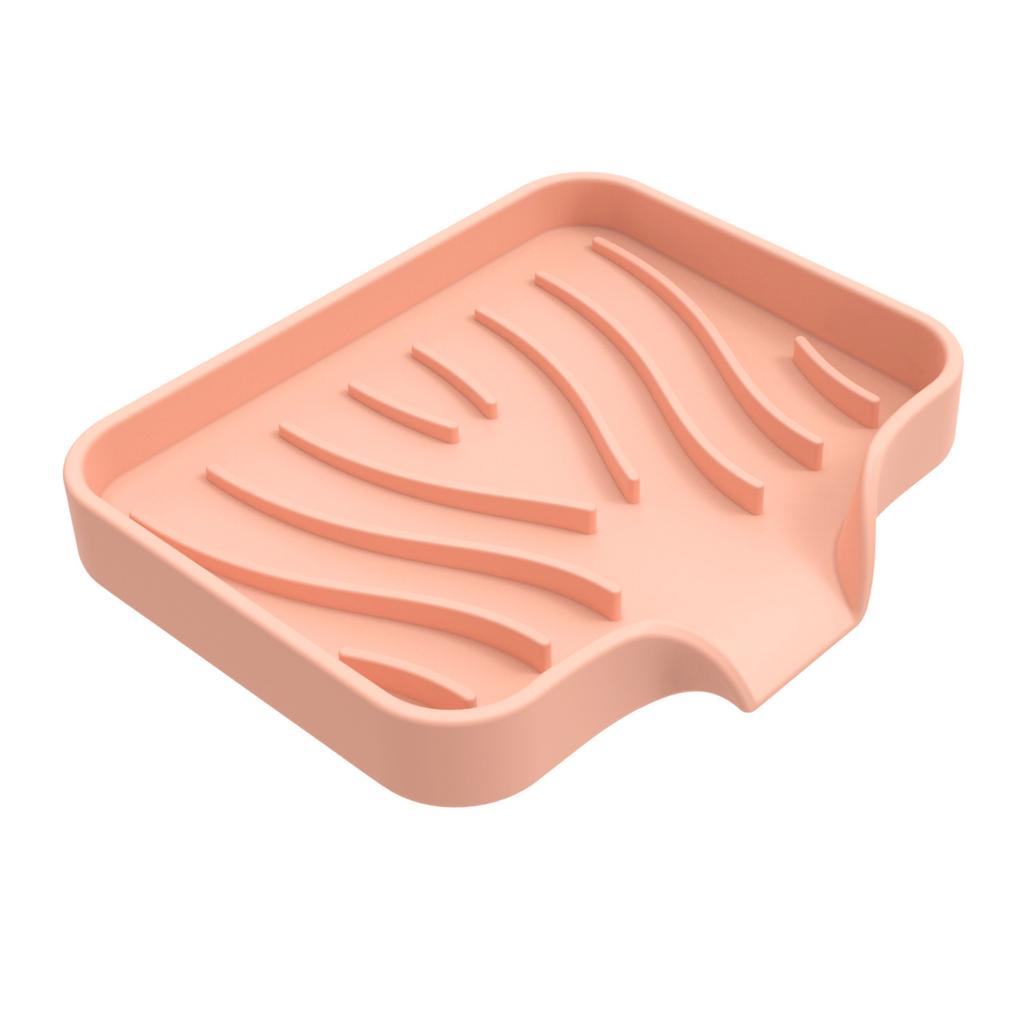 1 PC Silicone Bathroom Soap Dish Kitchen Sink Sponge Holder Rubber Soap Dish for Soap Shower Soap Dispenser Tray Sink
