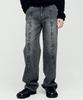 ADSB ANDERSSON BELL Wave Wide Leg Jeans Apa682M(Washed Black)