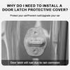 4Pcs Elastic Silicone Door Lock Protective Cover Door Lock Protective Cushion  Car Interior