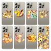 Чехол E-53 Pikachu и Eevee для Samsung A04S A05 A14 A06 A51 A15 A16 A12 S20 S21 S24 Ultra A55 A54 OPPO Reno 8 5 A22 A23 A25 A35 A34 A52 A11