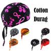 Cotton Skull Cap Head Wrap Cap Motorcycle Biker Hat Butterfly Print Bandana