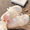 Autumn Breathable and Not Stuffy Feet Mesh Shoes with Skirts Little White Shoes Versatile Ballet Flat Baseplate Shoes