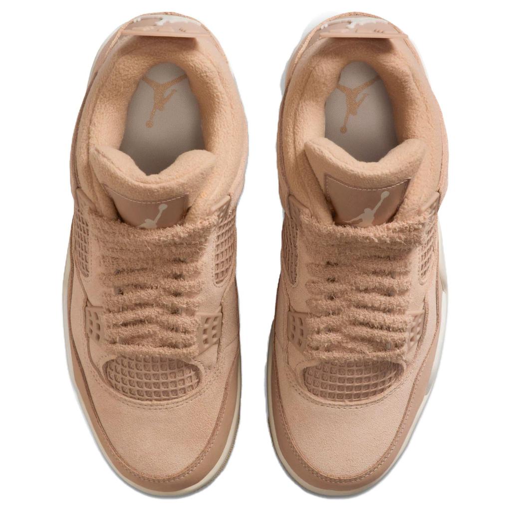 Женские кроссовки Air Jordan 4 Retro Cozy Girl Коричневый Пеньковый Светло-Древесно-Коричневый HV0823-200