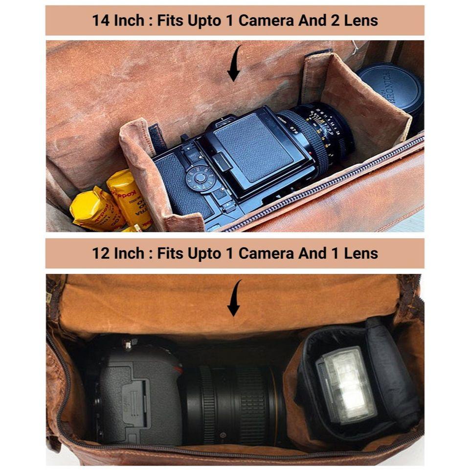 Персонализированная кожаная сумка для фотоаппарата, сумка-саквояж для фотоаппарата, винтажная сумка через плечо для фотокамеры Nikon, Canon, Sony DSLR, седельная сумка из натуральной кожи