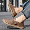 Classic Retro Style Buckle Men's Loafers Quality Handmade Leather Casual Shoes Comfortable and Elegant Shoes for Business Dates