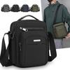 Мужская многослойная наплечная сумка Модная повседневная легкая нейлоновая сумка кроссбоди для ежедневных прогулок, поездок на работу, маленькая сумочка
