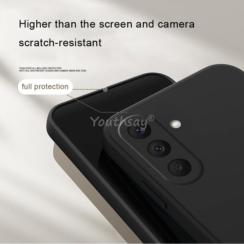 Чехол для Samsung Galaxy A27 Жидкий силикон Однотонный Чехол Samsung A27 ТПУ Противоударный Защитный чехол для телефона Чехол Galaxy A27