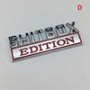 1X 3D ABS Эмблема SHITBOX EDITION Значок Наклейка на заднюю часть автомобиля Автомобильные декоративные аксессуары