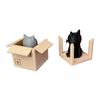 4 шт. милый набор подставок под коробку с котом подставки под горячее в форме кота нескользящие подставки под горячее котенок в коробке подставки под журнальный столик декор для любителей кошек