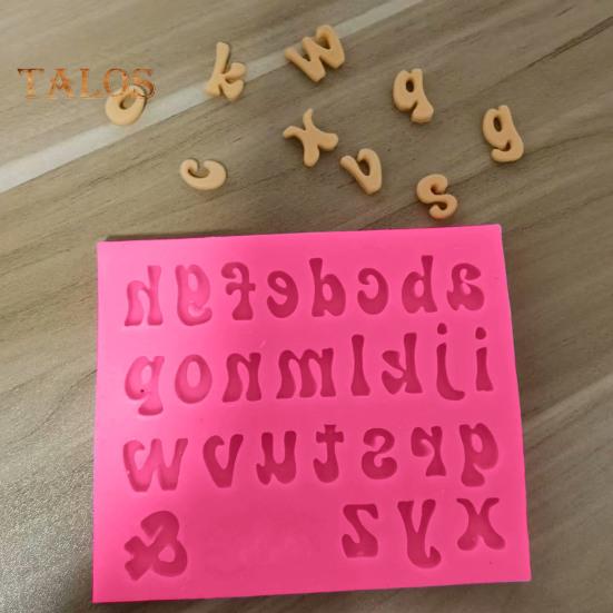 Форма для торта, легкосъемные инструменты для выпечки, гибкая, удобная, с большой буквой алфавита, помадка, шоколадная силиконовая форма, кухонные принадлежности