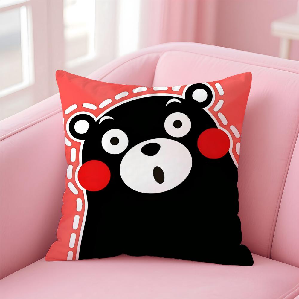 Милая чехол-подушка K-kumamon Удобный двусторонний чехол для подушки Идеально подходит для автомобиля, дивана, спальни и многого другого
