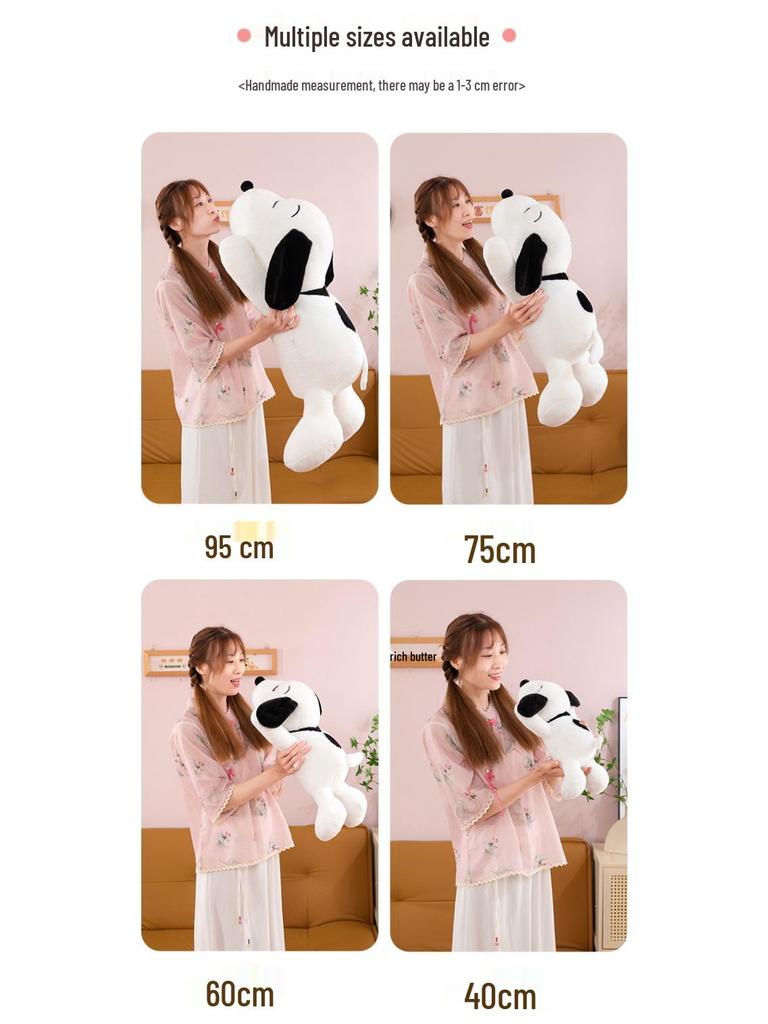 Большая плюшевая игрушка Снупи - Милая лежачая подушка-кукла в виде собаки, праздничный подарок