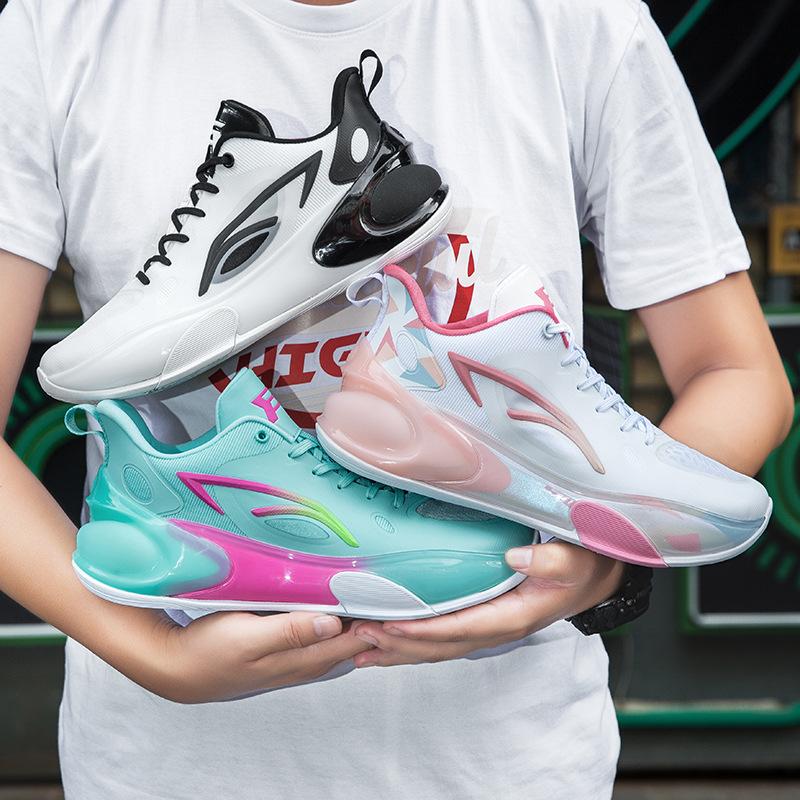 Высокие мужские кроссовки дышащие молодежные амортизирующие износостойкие кроссовки баскетбольные повседневные кроссовки