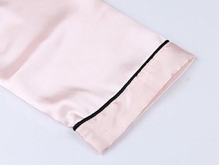 Пижамы Шелковые пижамы Шелковые пижамы Шелковые пижамы Пижамы женские Шелковые пижамы женские [Подарки Brilliance] женские женские (L, Розовый) PJ_2558