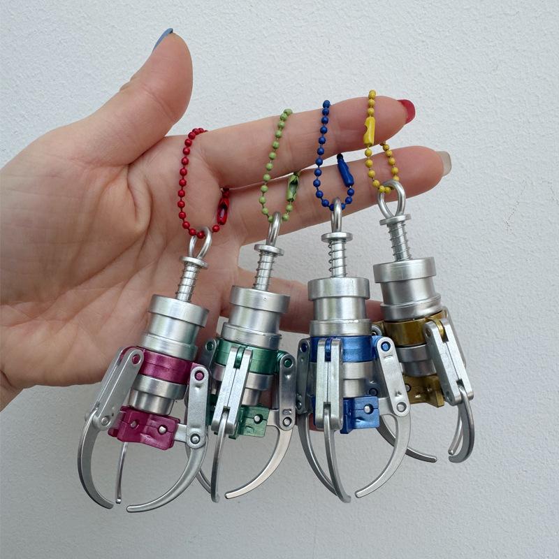 Claw Model Keychain Mini Doll Machine Claw Pendant Gripper Fingertip Decompression Tool Funny Stress Relief Toy Bag Hanging