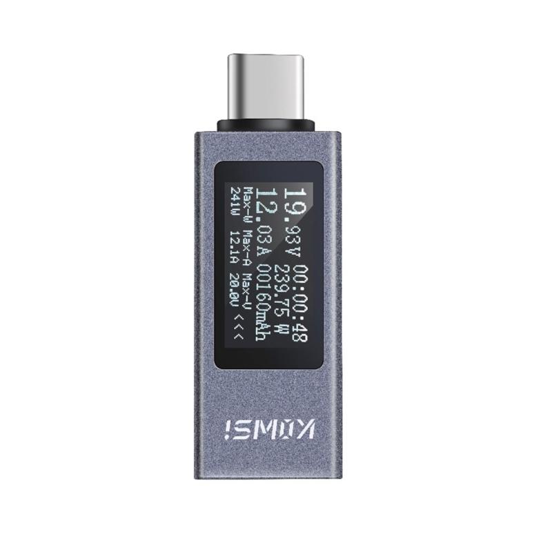 KOWSI тестер напряжения и тока USB C измерительный тестер вольтметр амперметр детектор USB C детектор зарядки светодиодный дисплей портативный