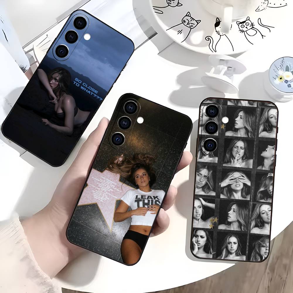 Чехол для телефона T-Tate McRae для Samsung Galaxy A73,A72,A71,A70,A53,A52,A51, Мягкий силиконовый черный чехол
