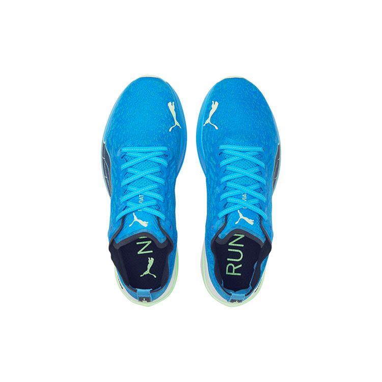 Puma Мужские кроссовки Deviate Nitro Wildwash Синие Ocean-Dive Fizzy-Lime 376223-01