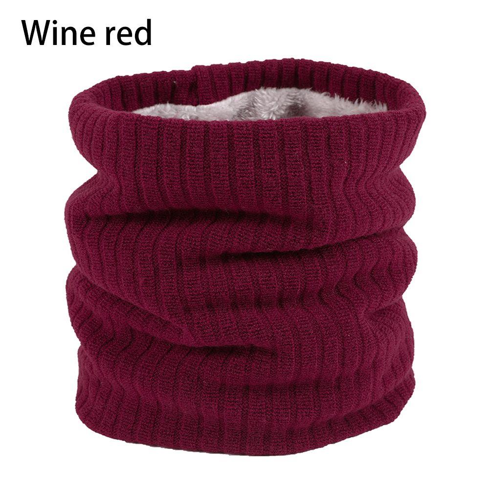Windproof Collar Scarf Thick Neck Warmer Circle Loop Scarves Winter Neck Gaiter Fleece Lined Scarf