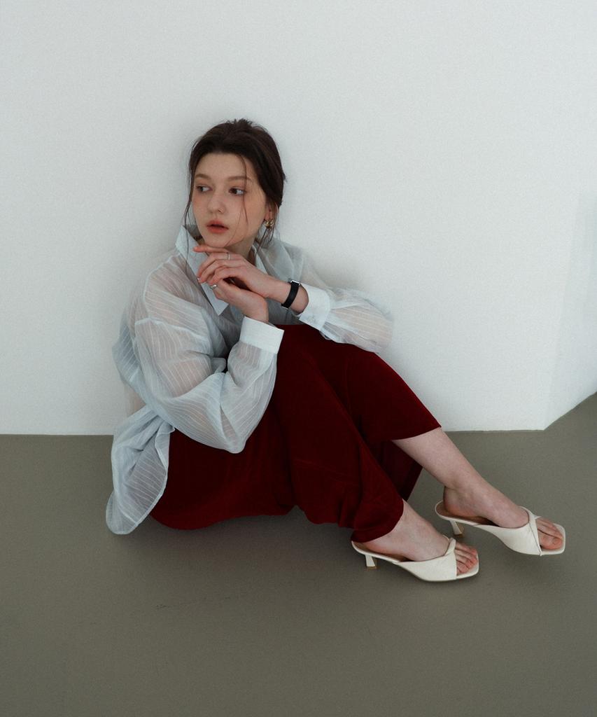 SIEERING Aira Two-Way Wrap Shirt_[Sky Blue]