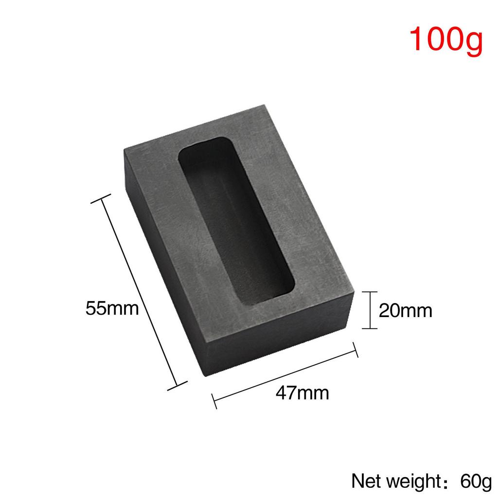 0,25-5 кг графитовый слиток, тигель, форма для плавки, литья, рафинирования золота, серебра, металла, алюминия, меди, латуни