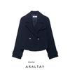 Araltay New Arrival Fashion Style Women's Clothing Fashion All-Match Button Decoration Double Breasted Short Coat Top 3588885