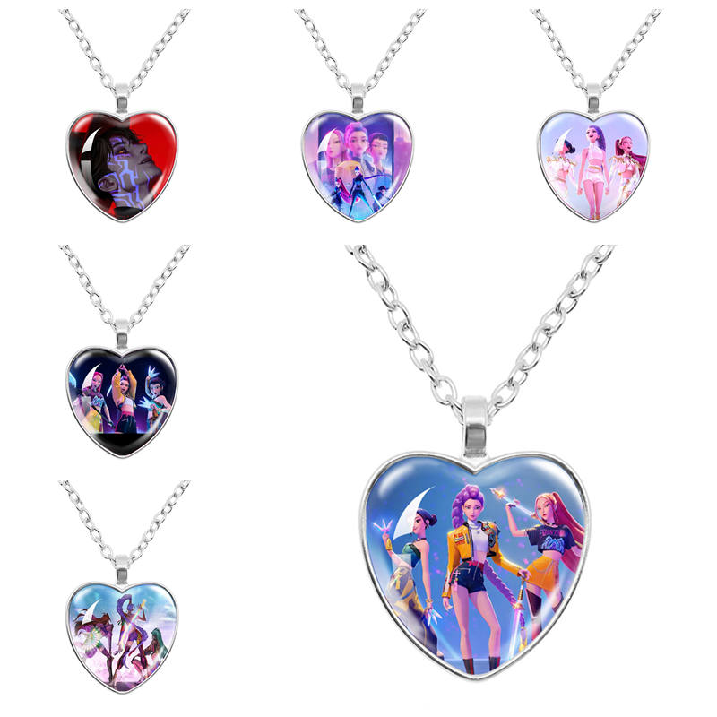 K-pop Ожерелье с персонажем демона Охотник Хантрикс Мультяшные подвески Ожерелье для фанатов Подарки Браслет фаната Саджа Банд Подарки