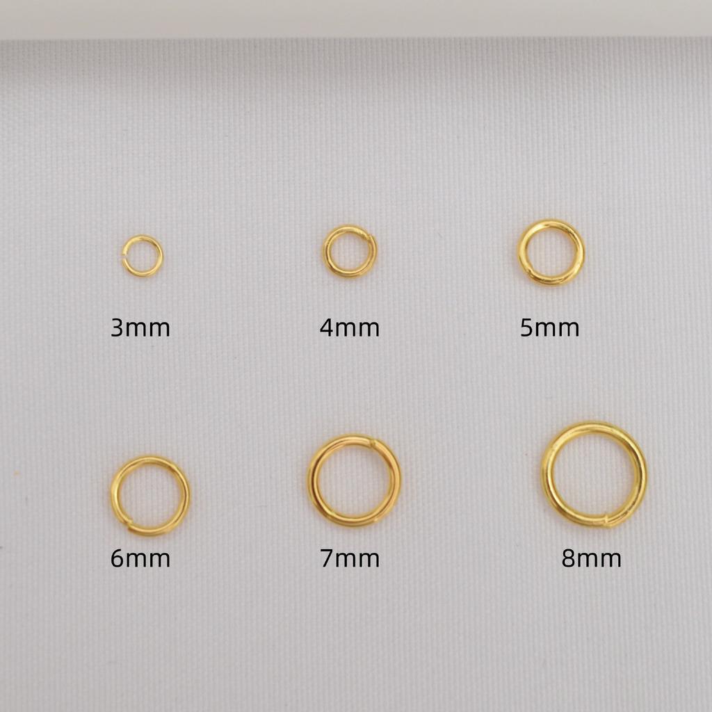 10 г 18-каратного золота сумка цвет удерживающий открывающееся кольцо Diy ожерелье браслет соединительный закрытый материал кольца застежка открывающееся кольцо