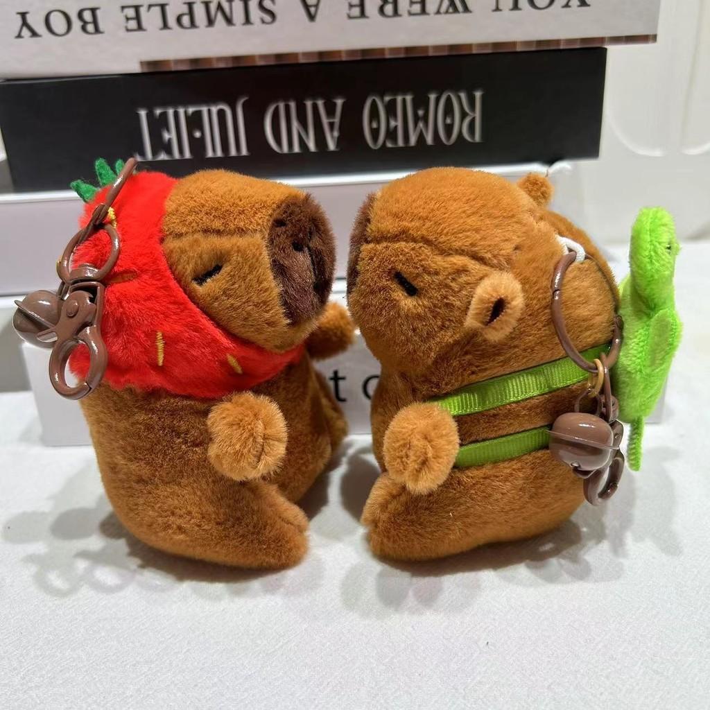 Очаровательный плюшевый брелок-капибара с милым мультяшным дизайном для всех случаев