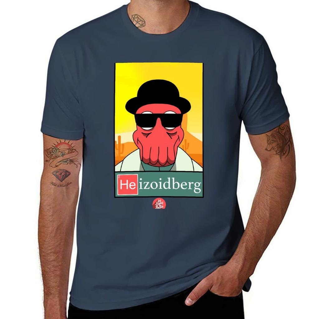 Heizoidberg Tshirt Vintage Print Crew Neck Tee