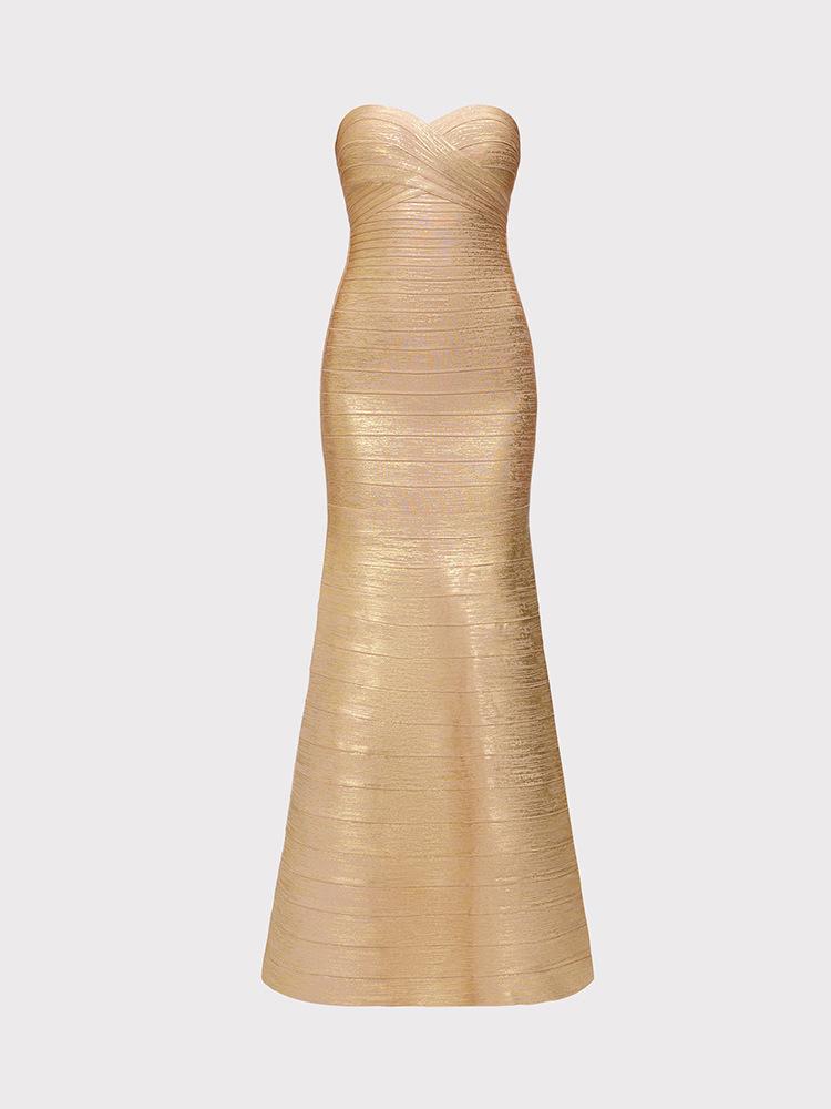 Spring 2026 Strapless Bodycon Dress: Elegant Bandage Style for Women