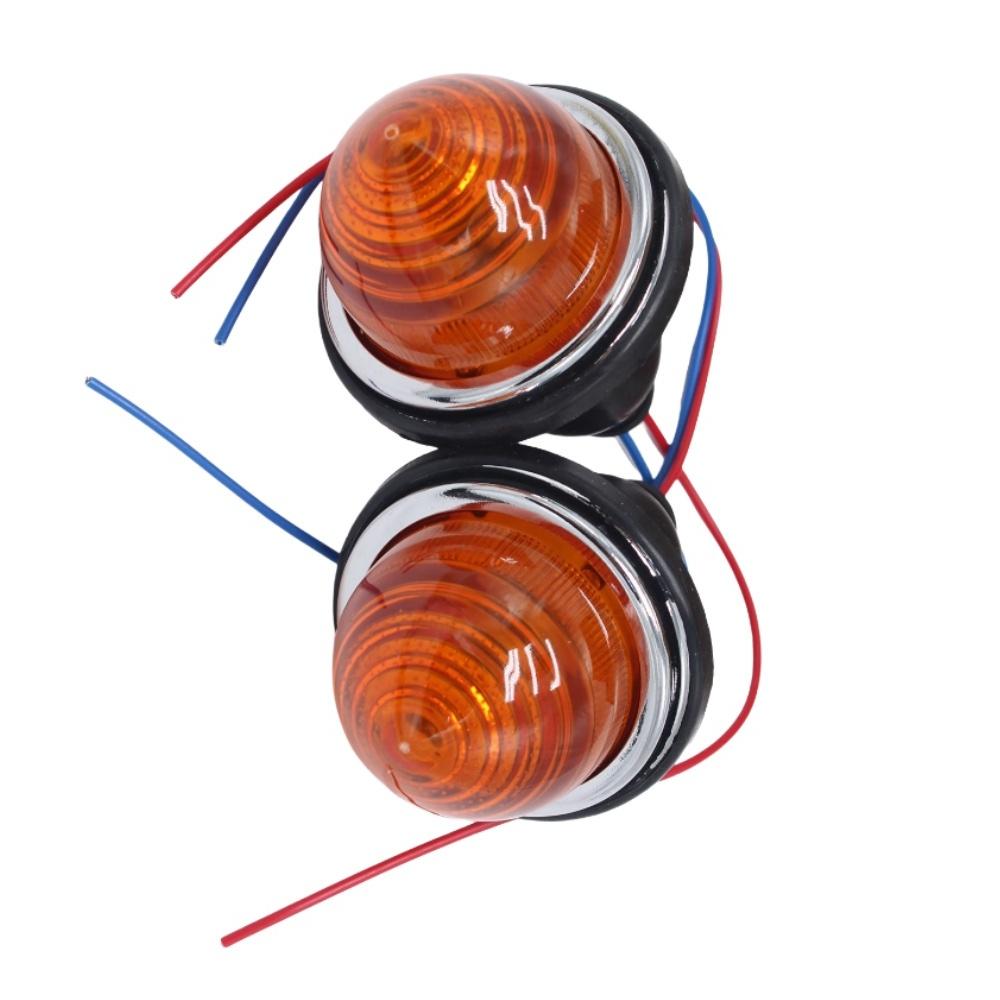 2x Front/Rear Amber Indicator Lamp Lights For Land Rover Classic Mini Lucas L594