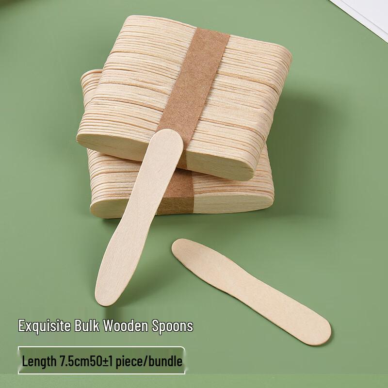 Handon Disposable Wooden Ice Cream Spoons
