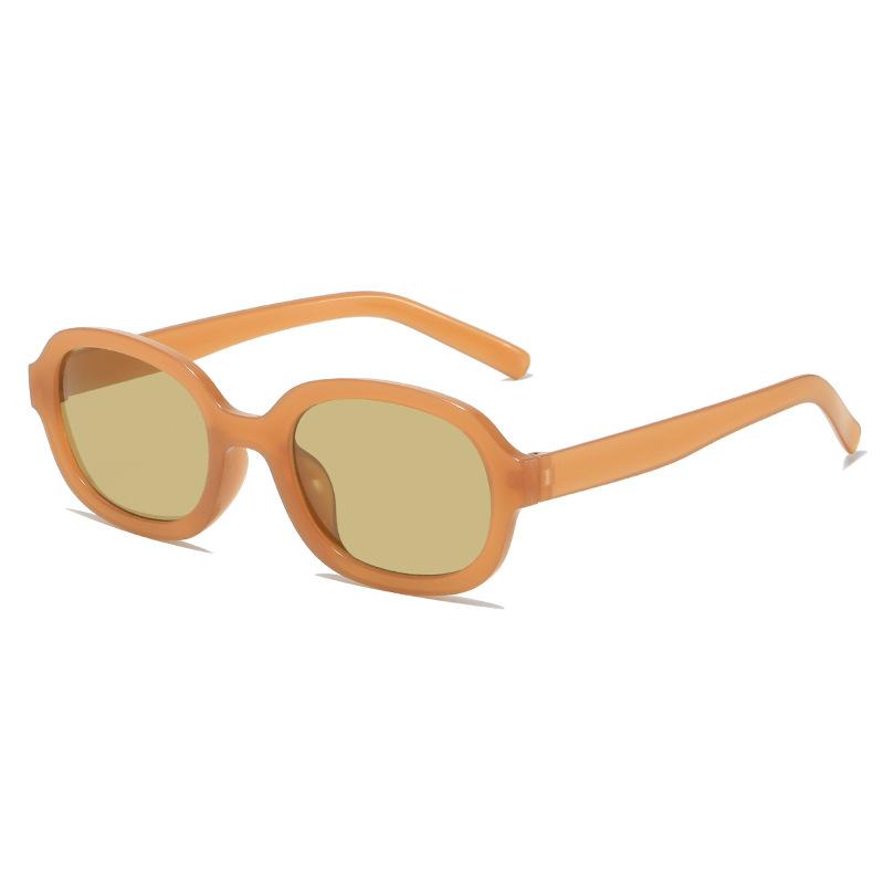 Очки солнцезащитные Simplicity Retro, модная маленькая оправа Tide Brand, овальные, пластиковые, розовые, черные, женские, мужские, хип-хоп очки, популярные, женские, мужские, новые солнцезащитные очки