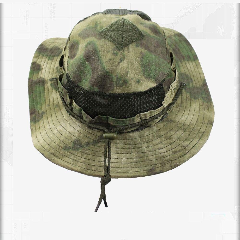 Large Brim Fisherman Hat Breathable Multicam Fishing Sun Cap Durable Bucket Benny Hats Hiking