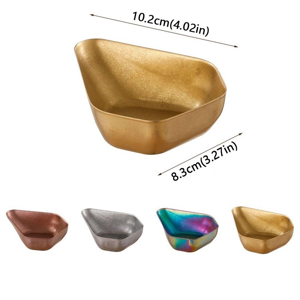 Stainless Steel Coffee Bean Dosing Cup Retro Wear-resistant Coffee Bean Scoop Smooth Surface Stackable Bean Weighing Tray