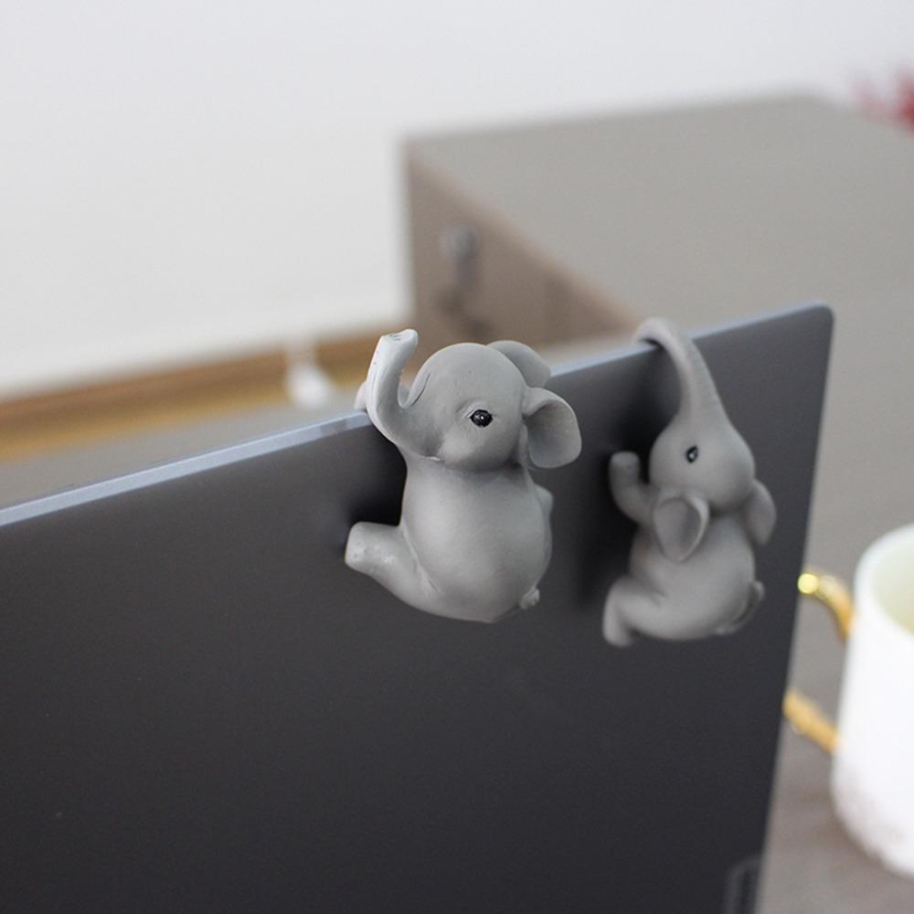 Cartoon Elephant Bonsai Pendant Cute Animal Statue  For Office Outdoor Plant Decor