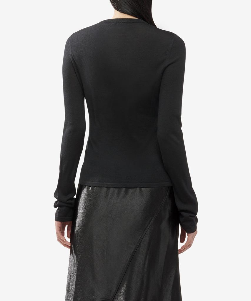 SAINT LAURENT Cashmere Wool Silk Blend Knit - Black / 766929Yapk21000